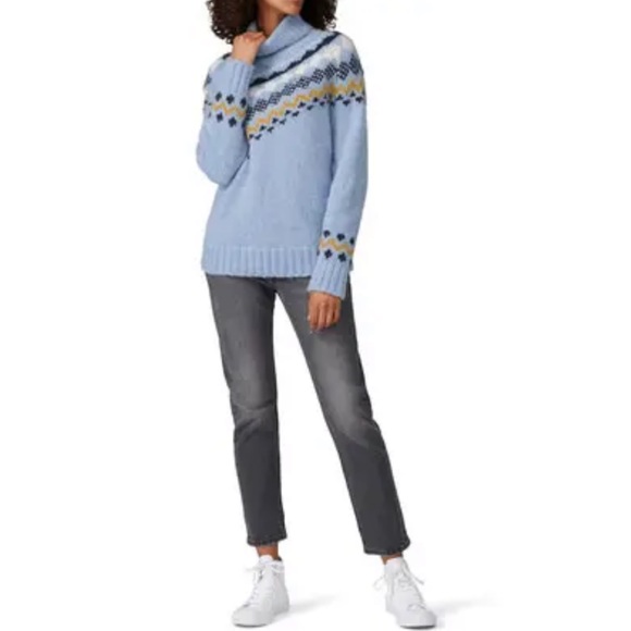 Derek Lam 10 Crosby Diagonal Fair Isle Turtleneck - Picture 16 of 16